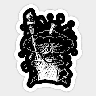 Liberty and Death Sticker